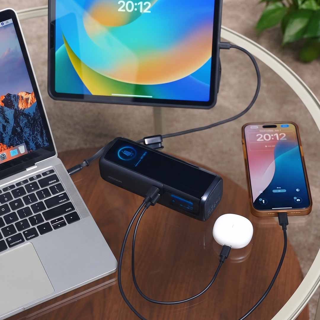 240W Dual Display Power Bank, 25,000mAh