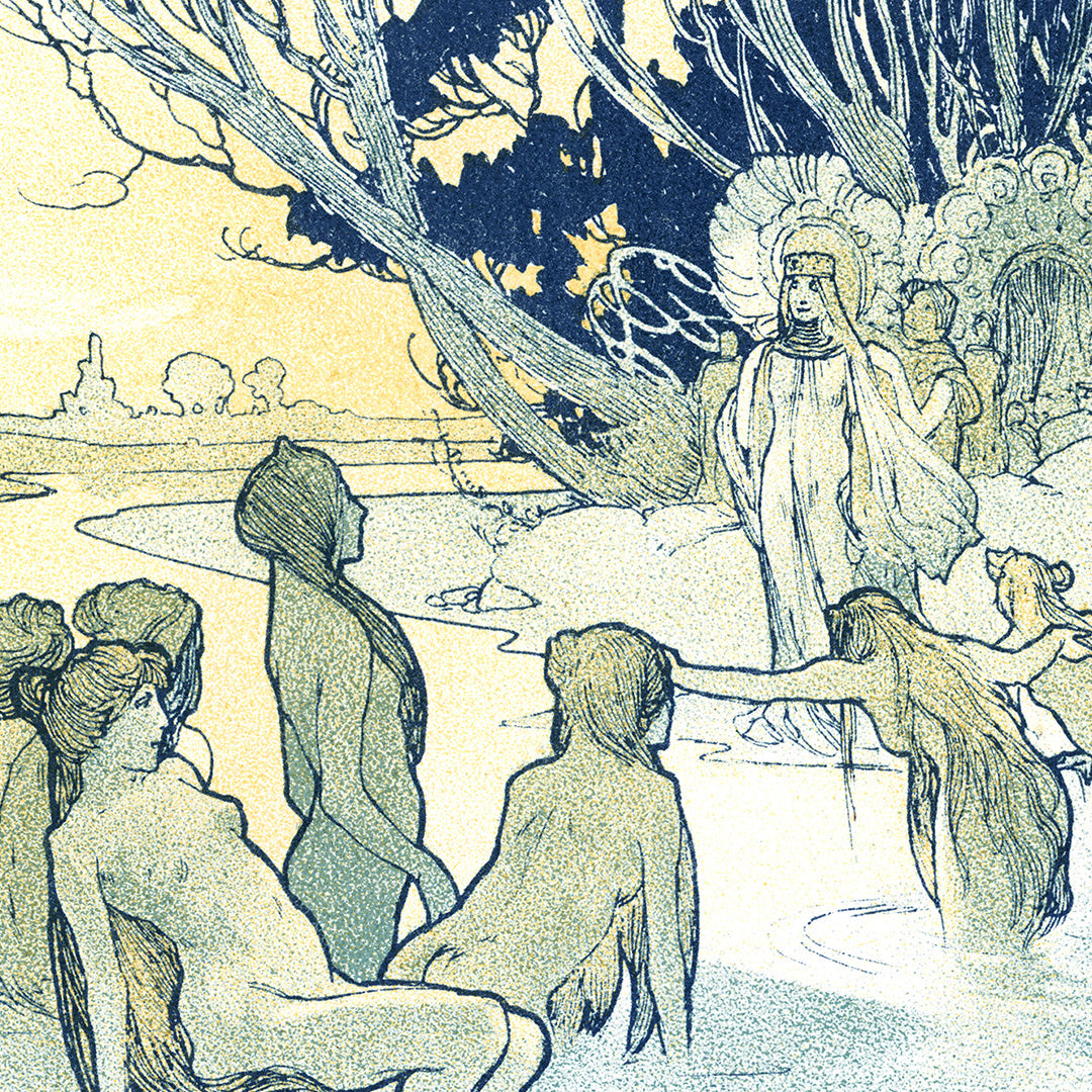 A Lost Romantic Fantasy by Alphonse Mucha
