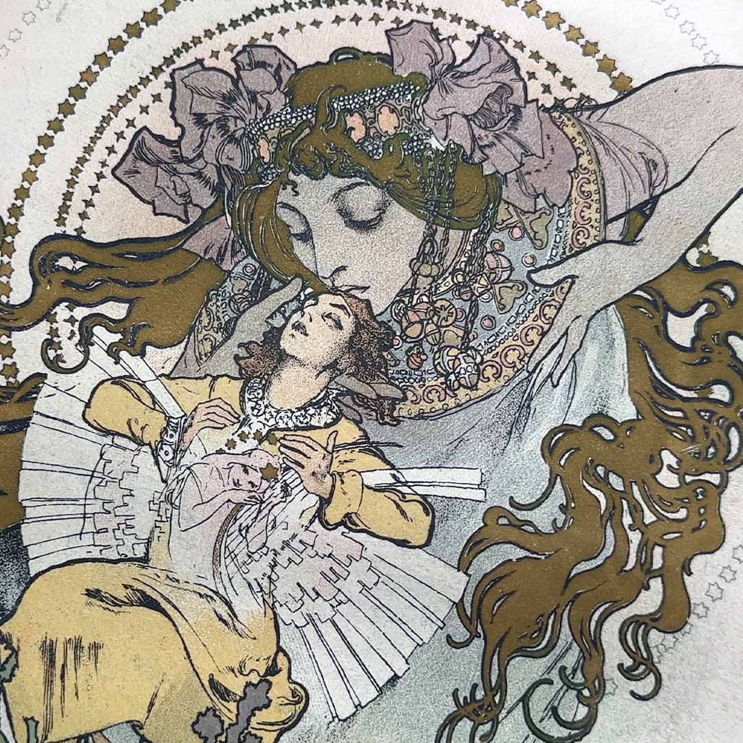 A Lost Romantic Fantasy by Alphonse Mucha