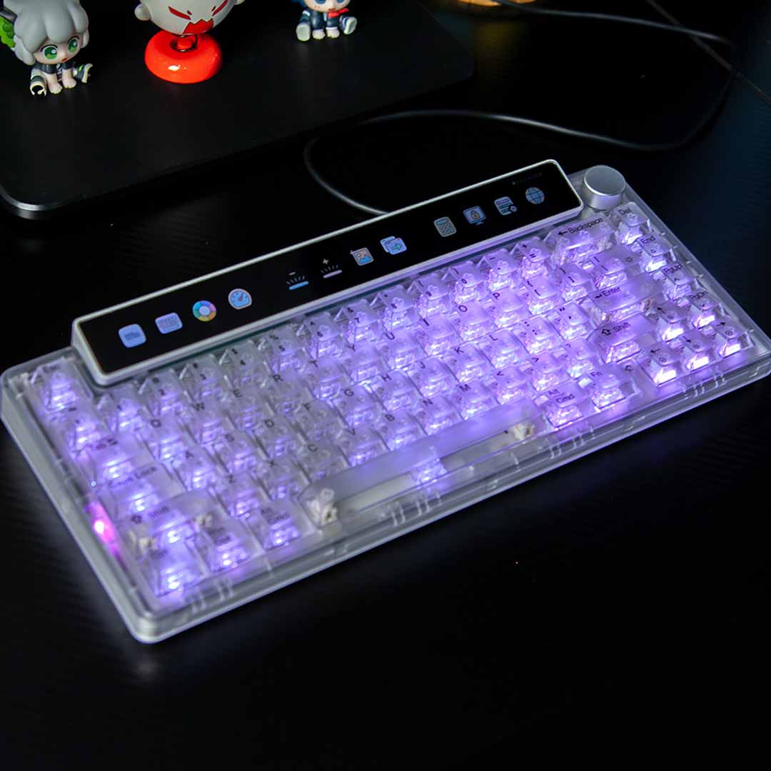 The Mechanical Keyboard With A Panoramic Touch Display