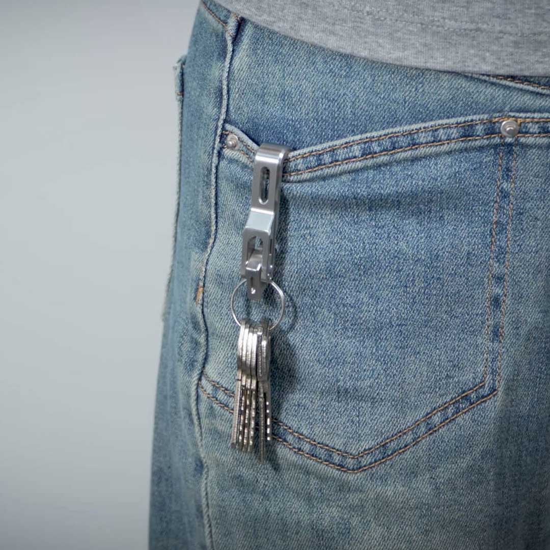 Titanium Clip With Gravity Cam Lock