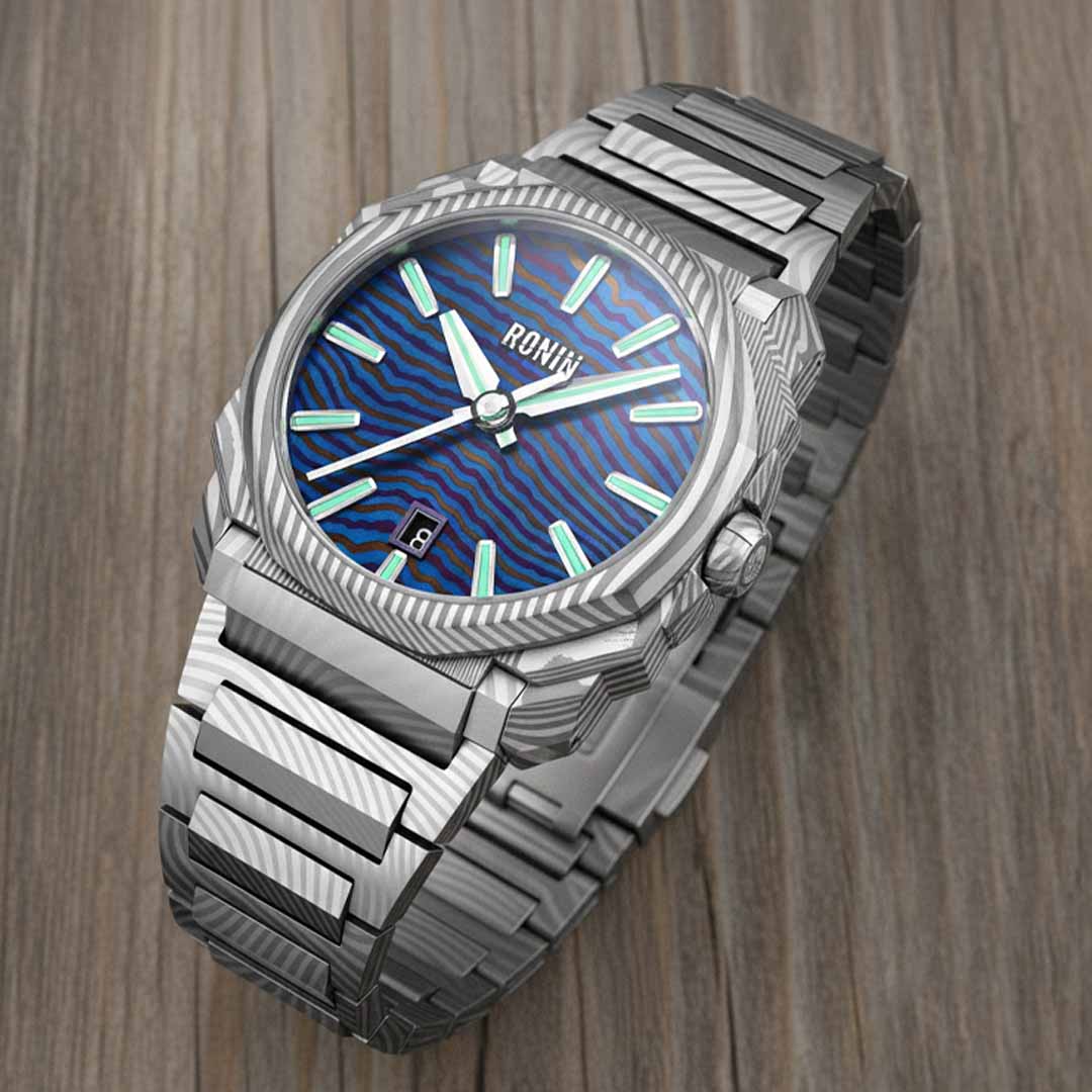 The Samurai Watch In Full Damascus