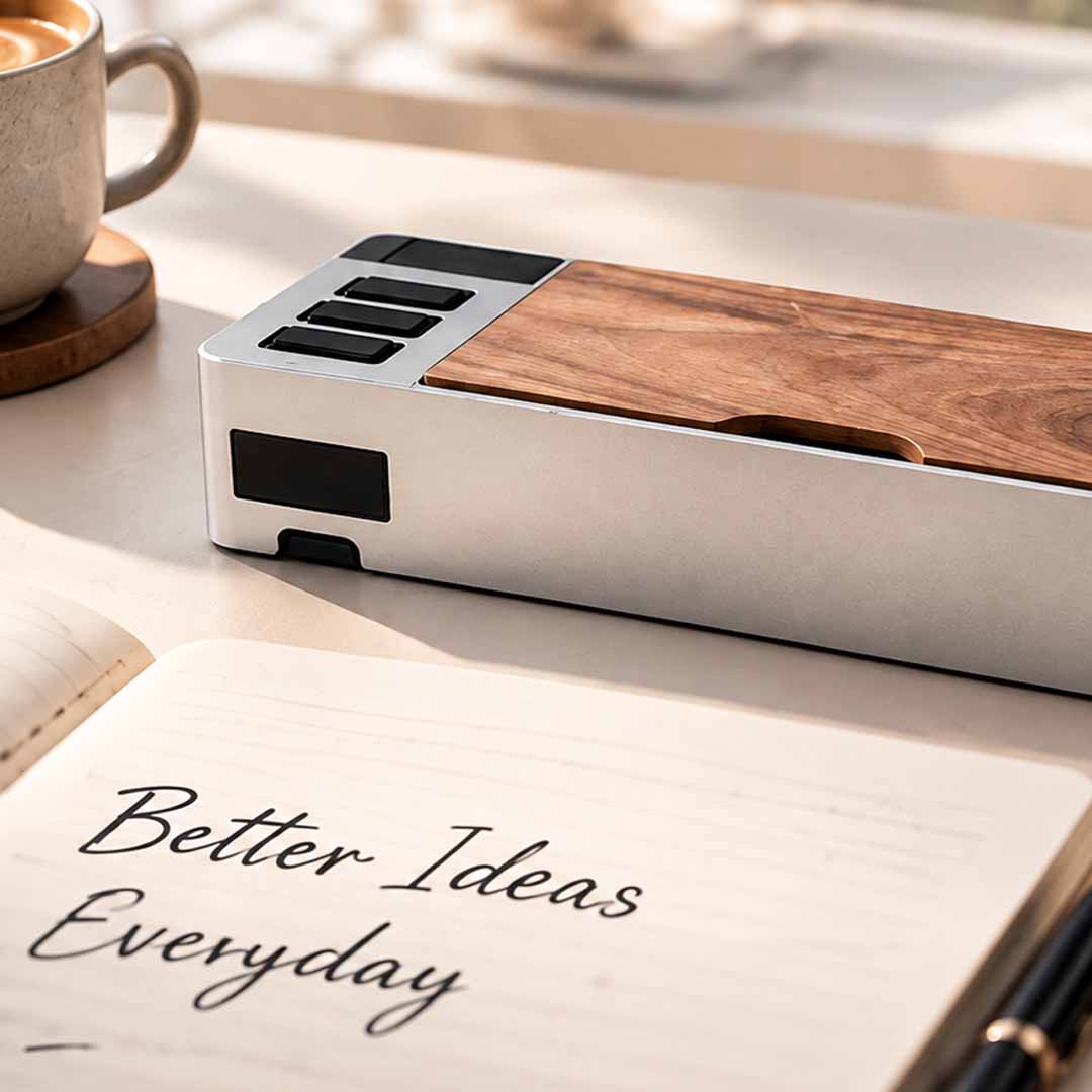 CNC Aluminum Pen Case With Phone Stand
