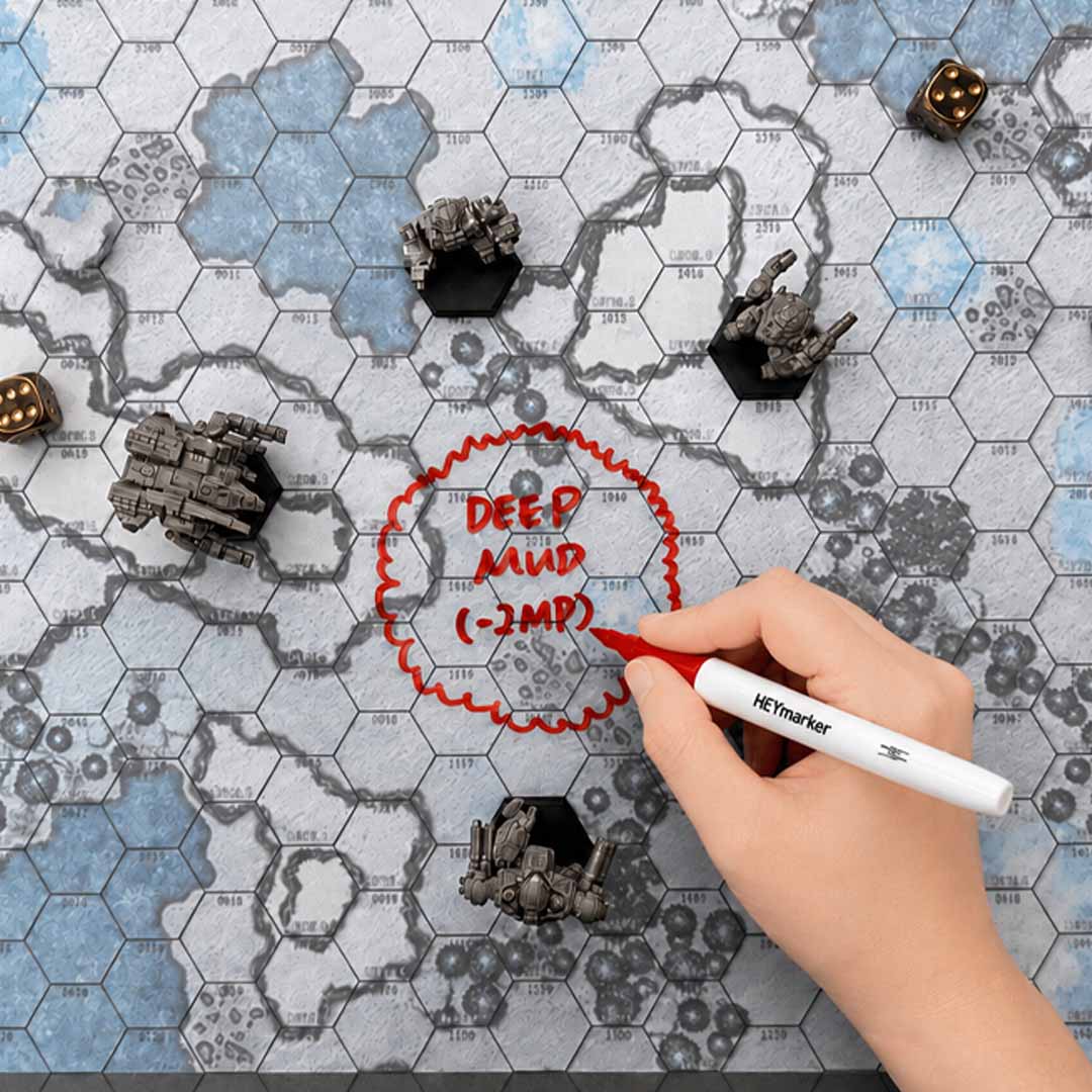 The Hex Battle Mat That Traces Maps Fast