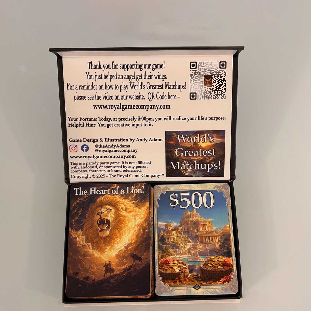 The party game of bold bets, pop culture, and imagination.