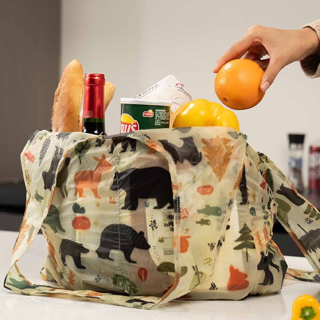 Foldable Tote With Magnetic Dividers