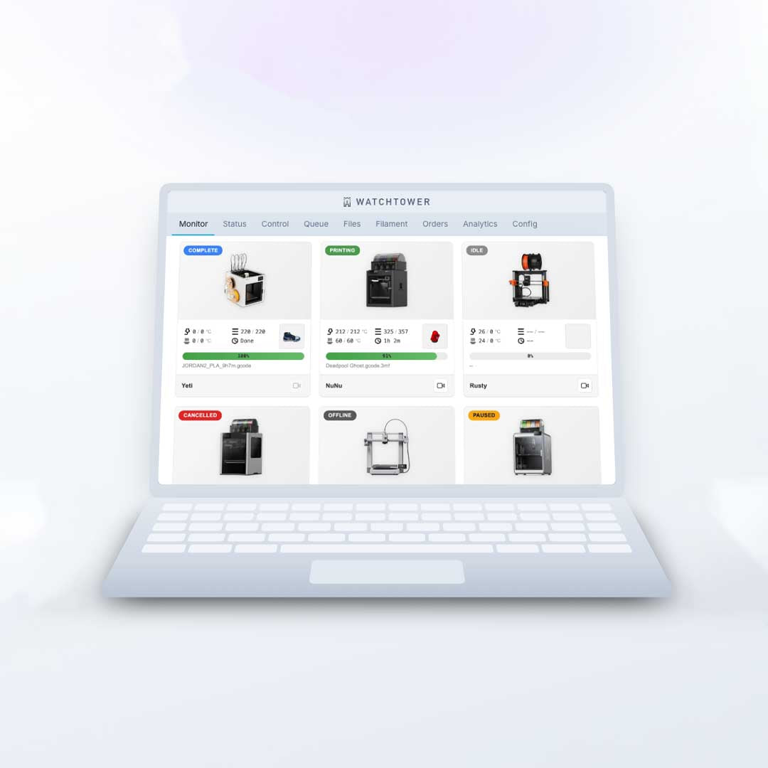 3D Printer Fleet Management In One Place