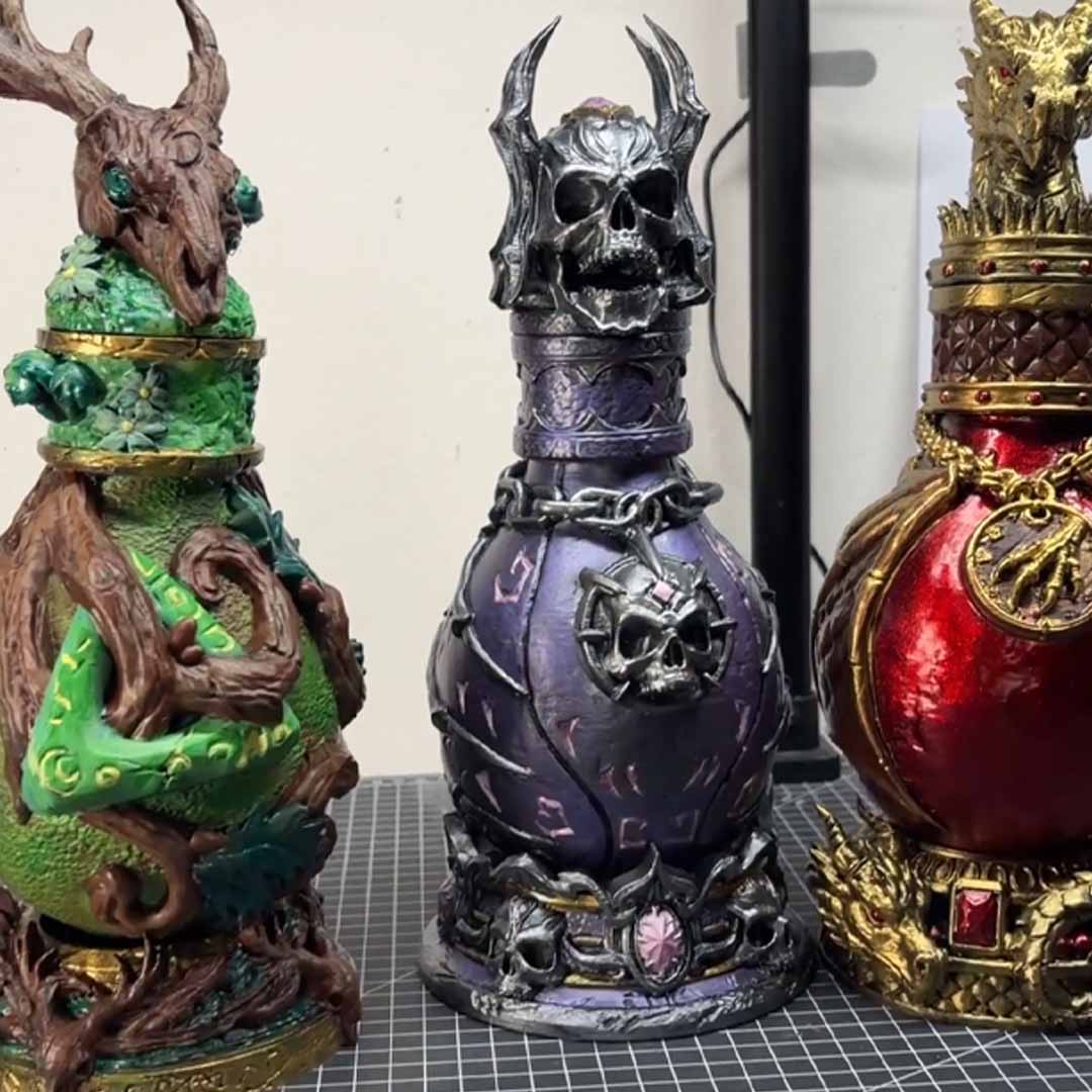 3D-Printable Potion Vials With 5E Cards