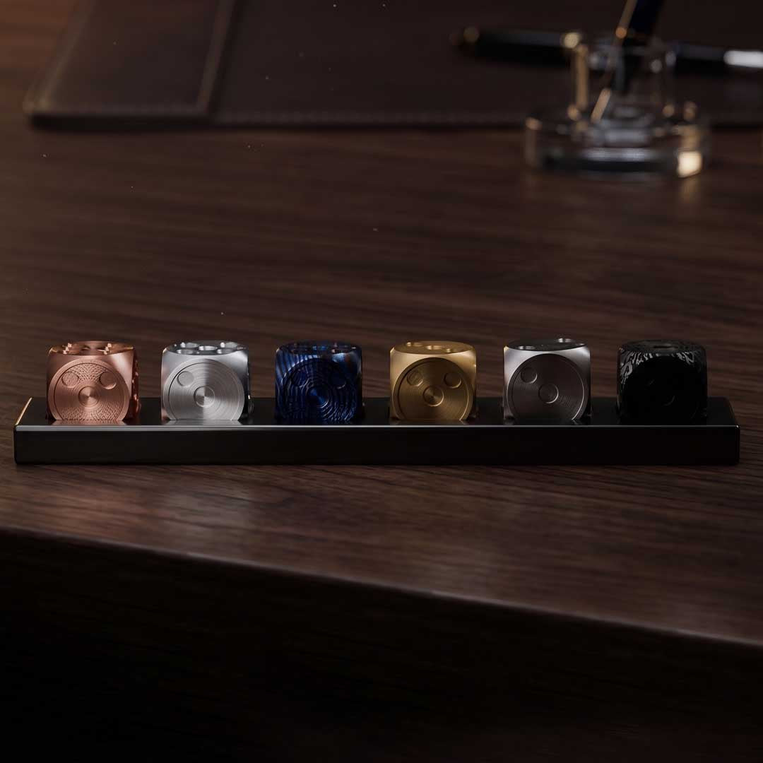 Forged Mokume Dice, CNC Perfected