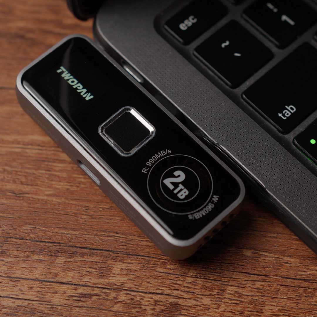 2TB SSD for AR Glasses with Fingerprint