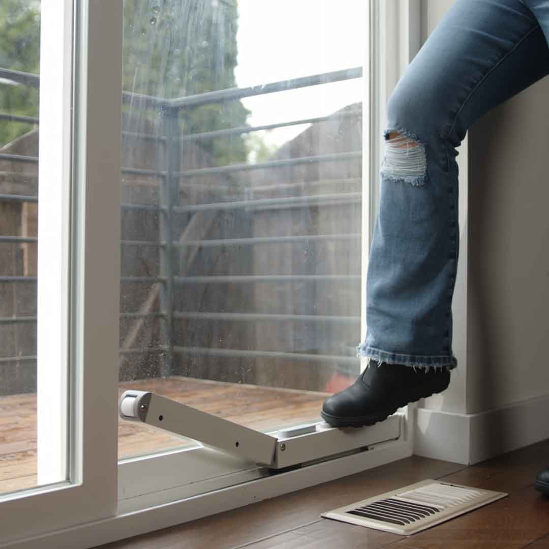 Lock Your Sliding Door Without Bending