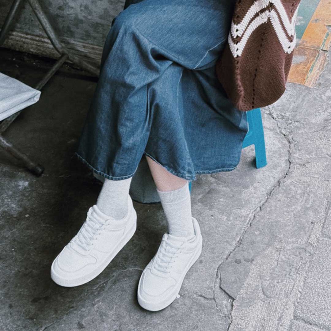 Classic White Sneaker Engineered To Stay White