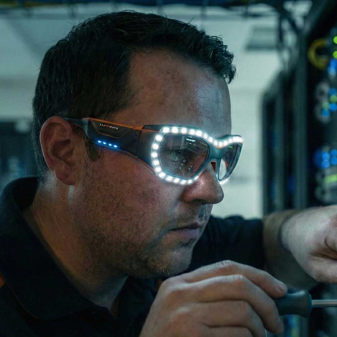 Hands-Free Illuminated Safety Glasses