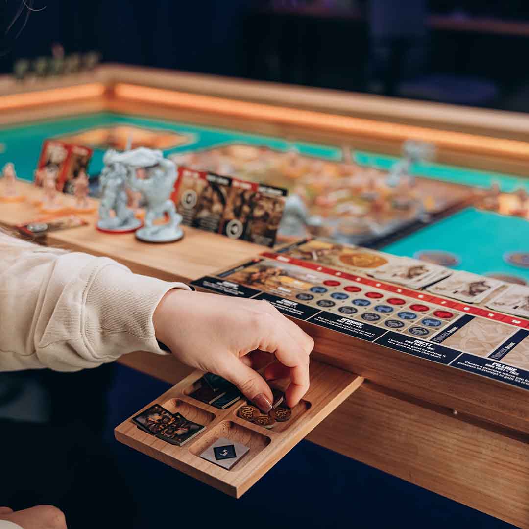 A Table That Transforms From Dining To Gaming In Seconds