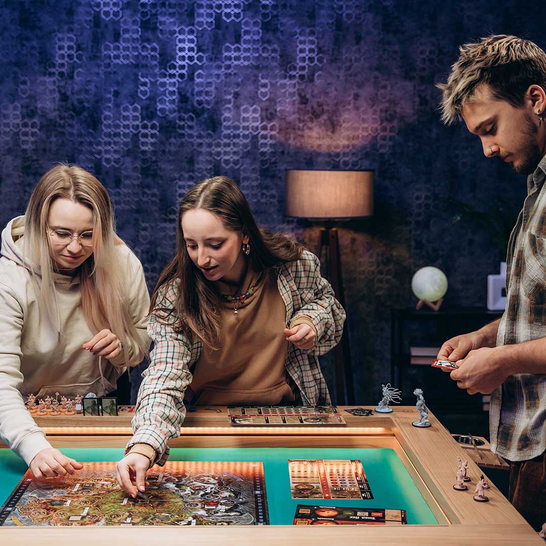 A Table That Transforms From Dining To Gaming In Seconds