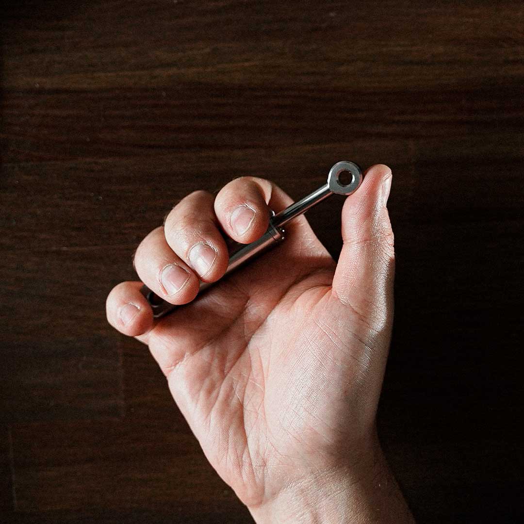 Titanium Tactile Keychain Cylinder