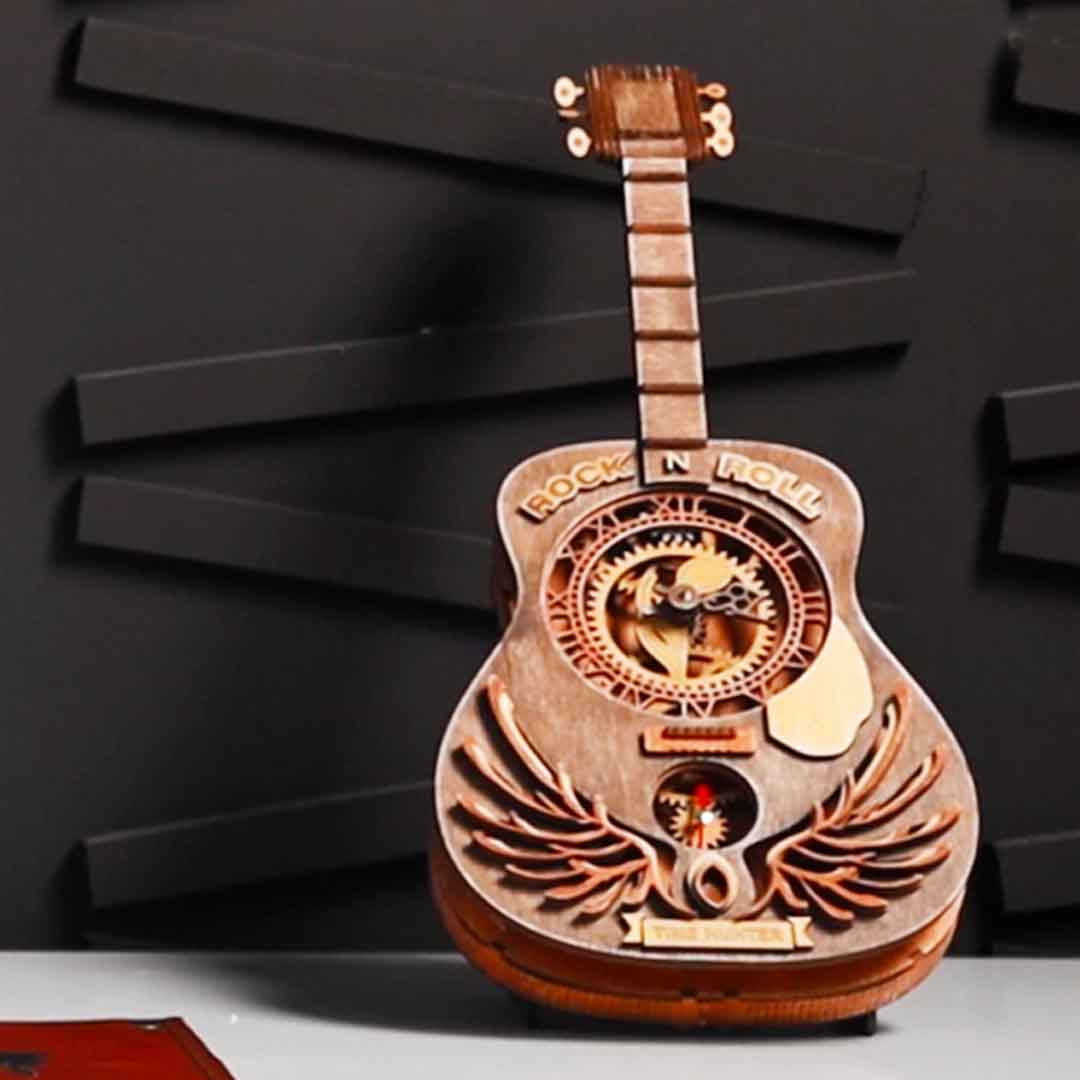 A Beautiful Wooden Clock Puzzle Set