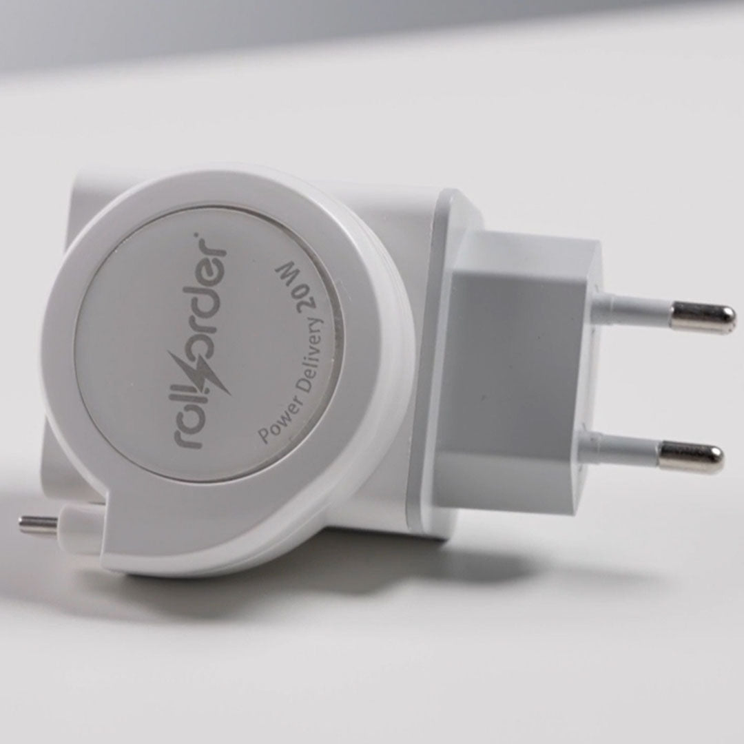The Compact Charging Solution With A Built-In Retractable Cable
