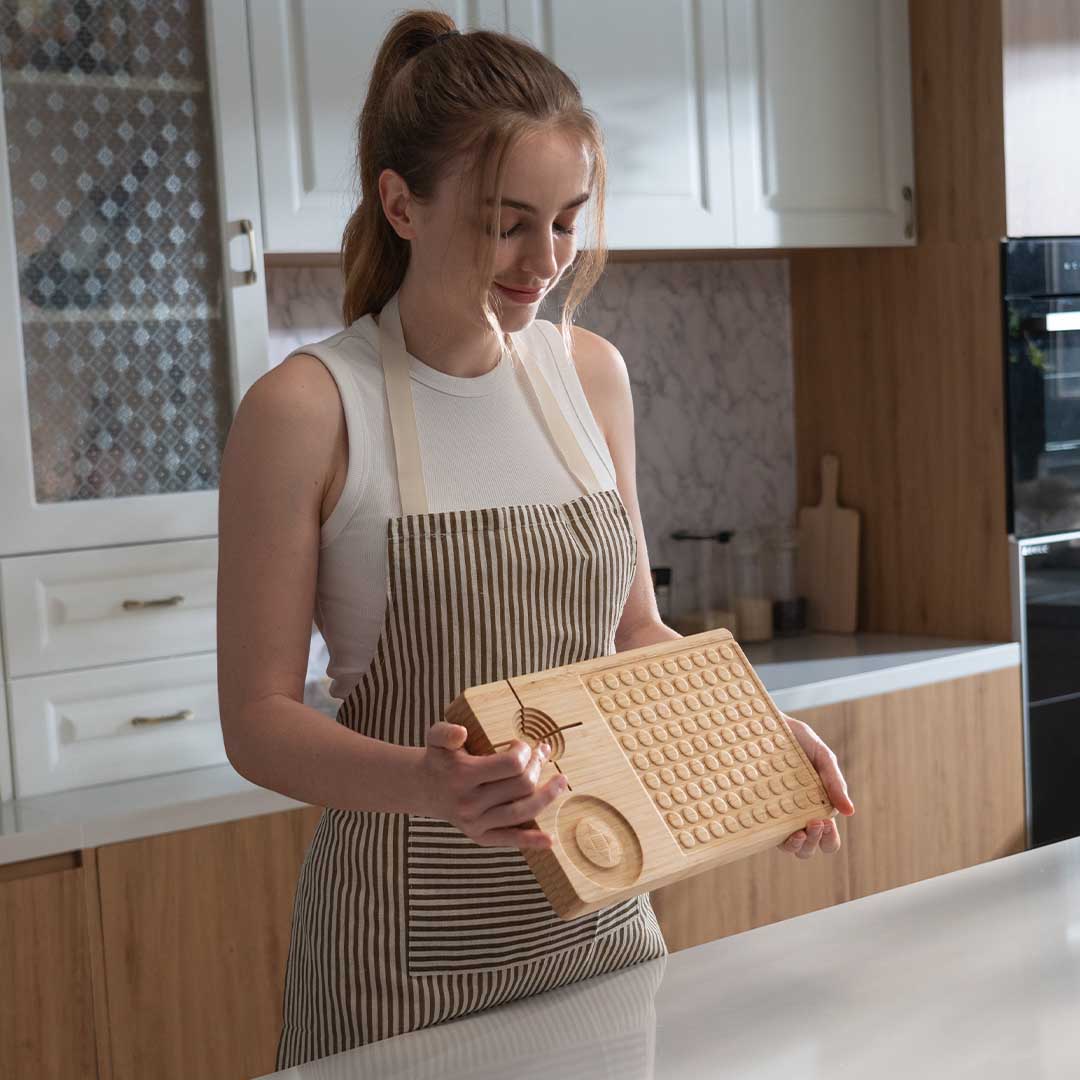 6-in-1 Bamboo Board With Magnetic Storage