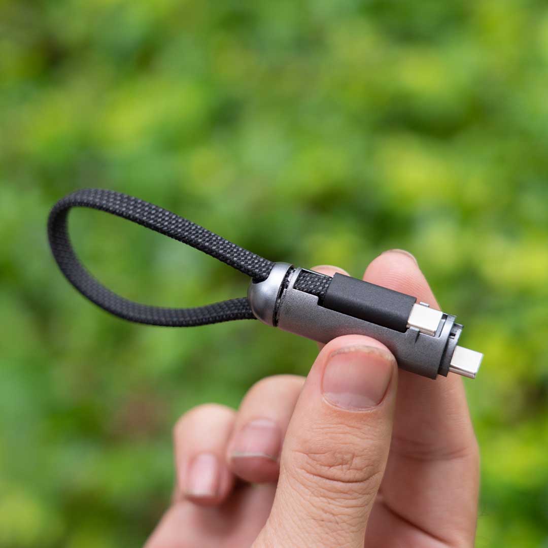 The Keychain That Charges, Stores, Tracks