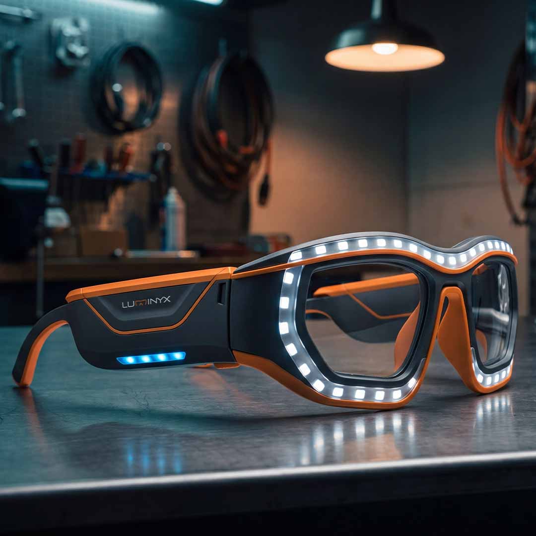 Hands-Free Illuminated Safety Glasses