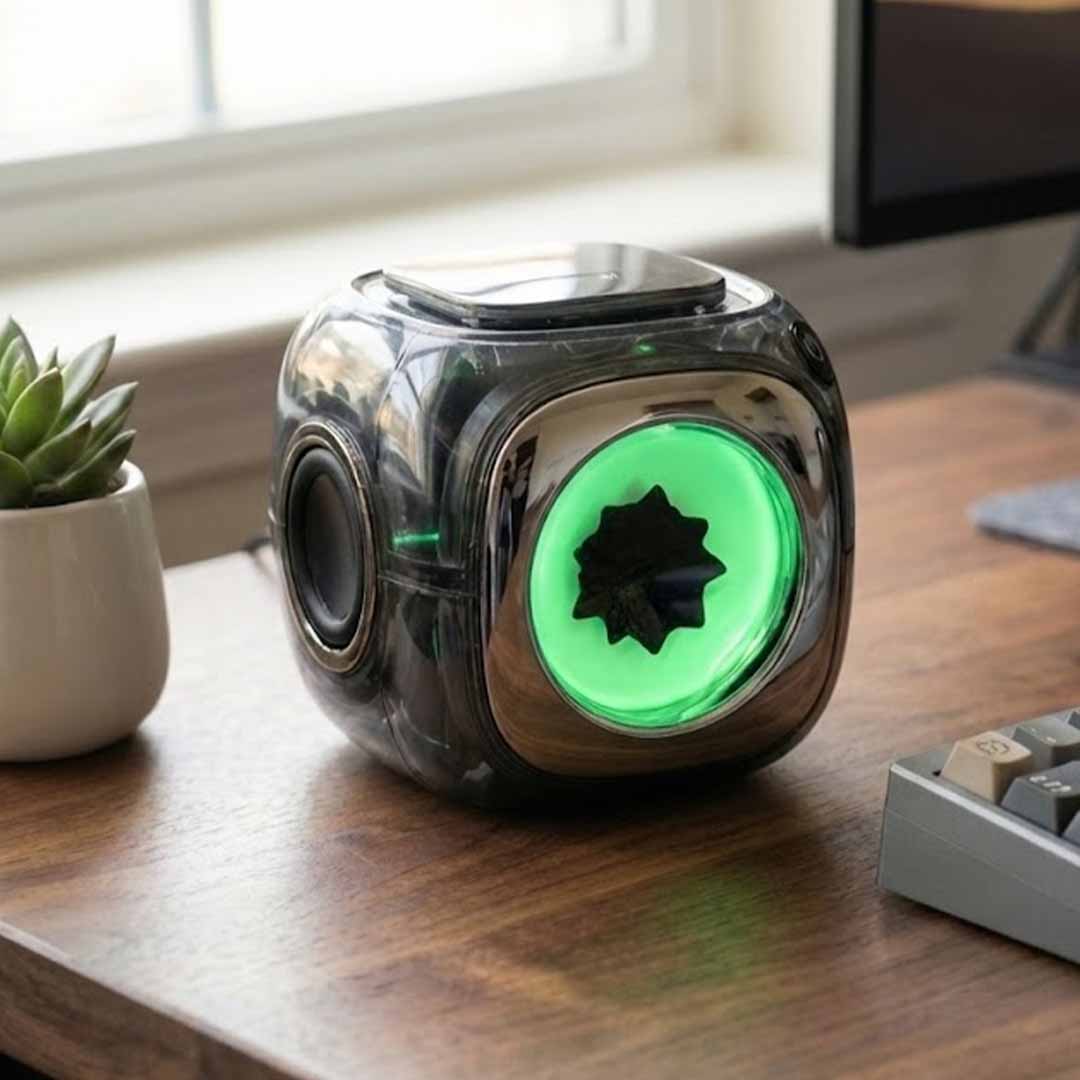 Ferrofluid Speaker With Real-Time Visuals