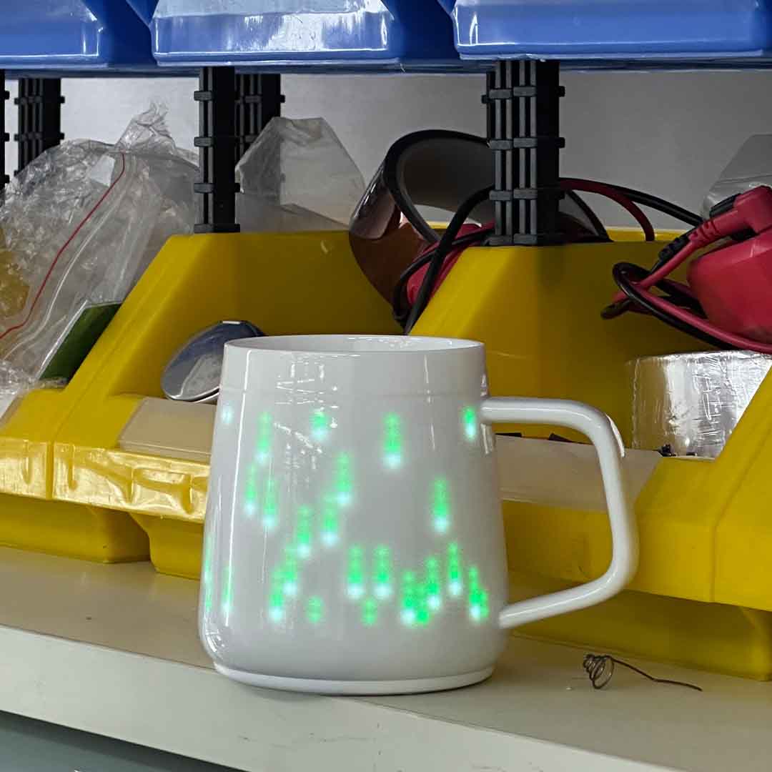 Sip In Style: AI Pixel Mug, Smart Reminders, Games, And Temp Tracking