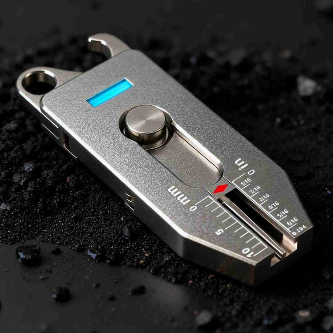 Titanium 6-in-1 Key Caliper
