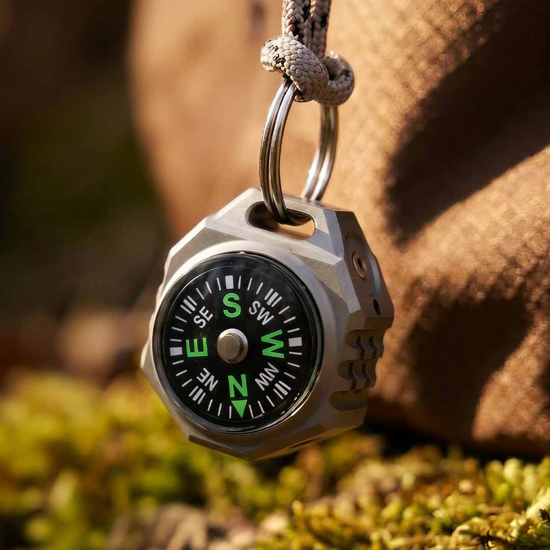 Titanium Compass Flashlight, Always Ready
