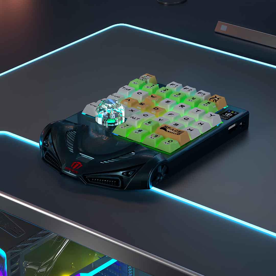 Minimalist One Handed Keyboard For Gamers