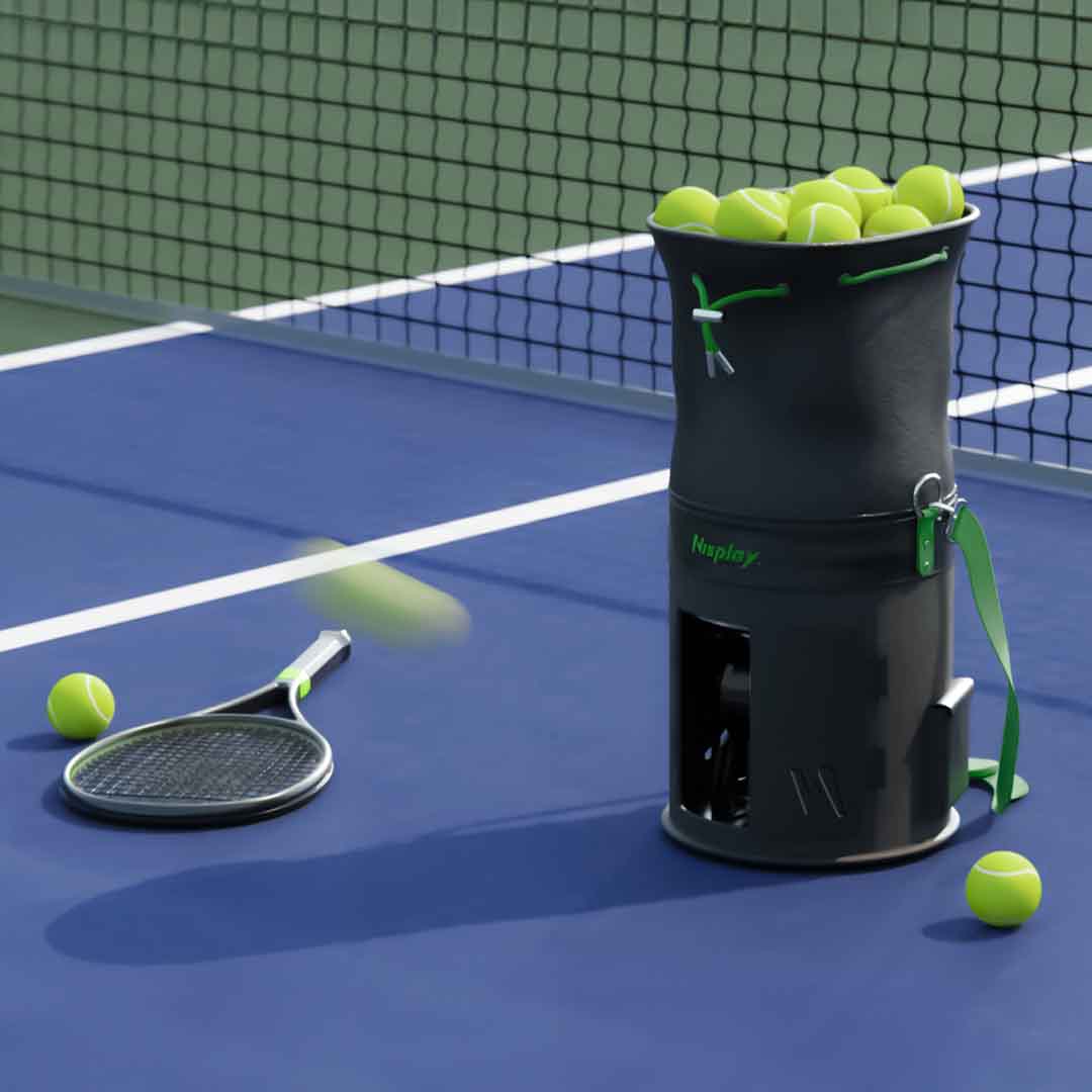 Tennis Training Ball Machine That's Amazingly Light