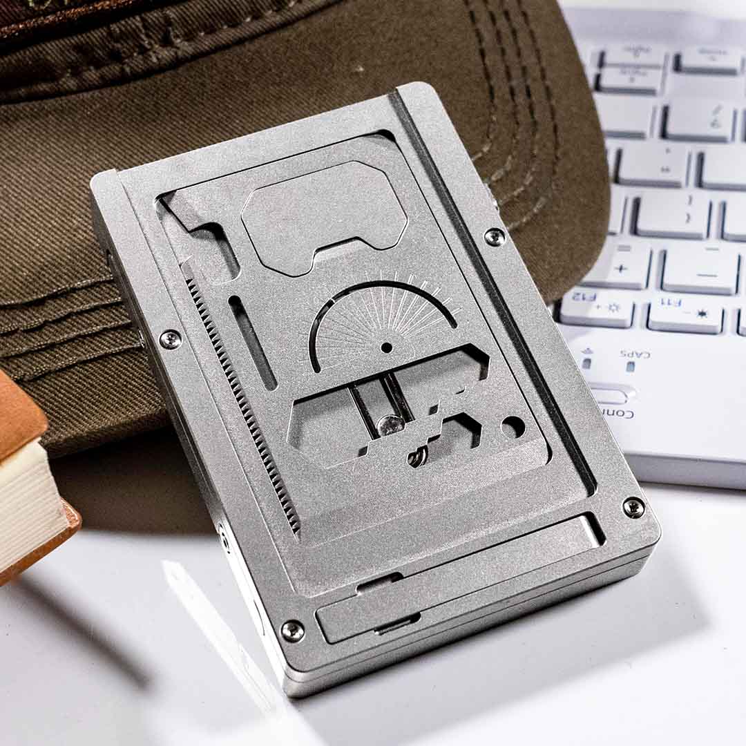 The Titanium Card Holder That Pops Cards