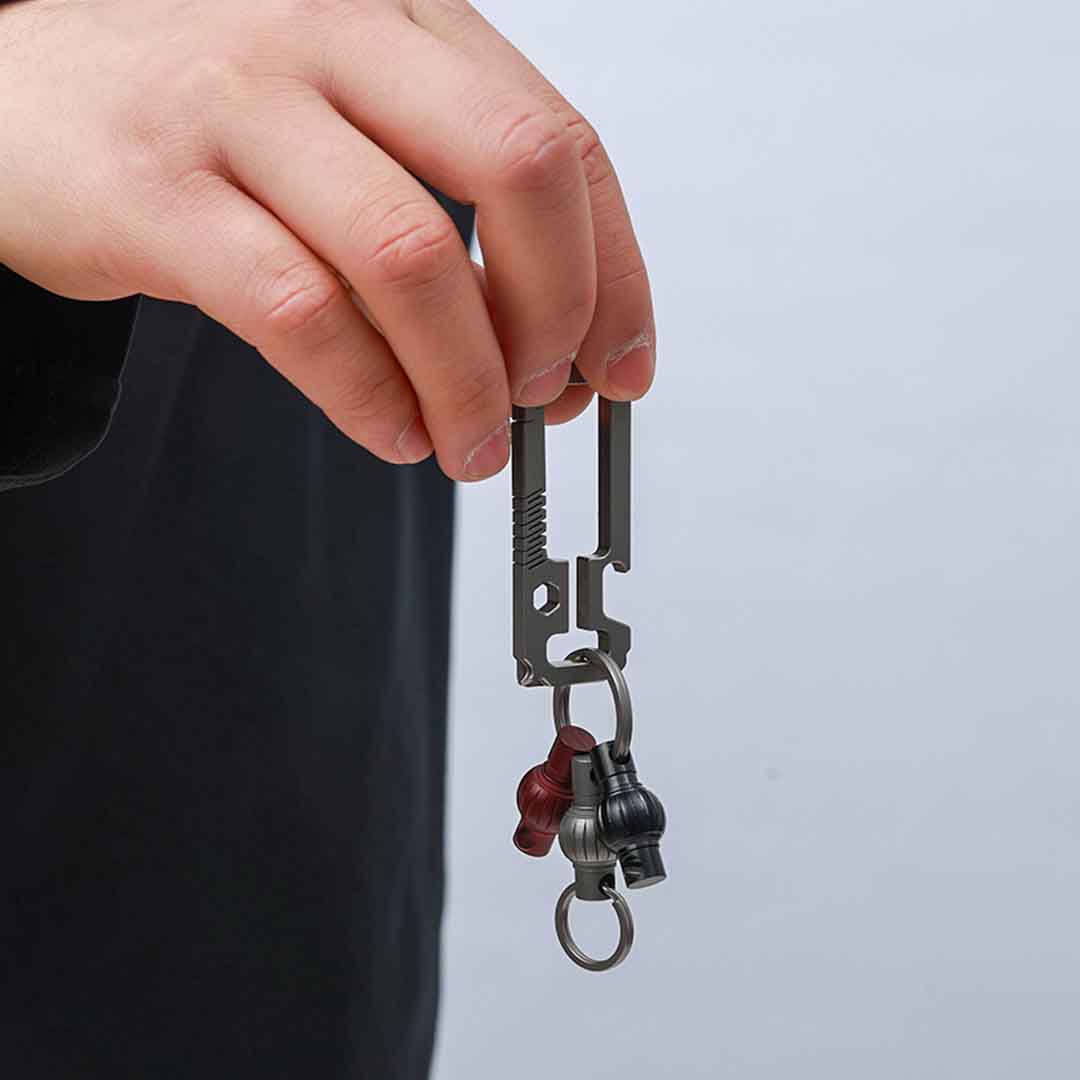 Smart Modular Keychain System With Titanium Components