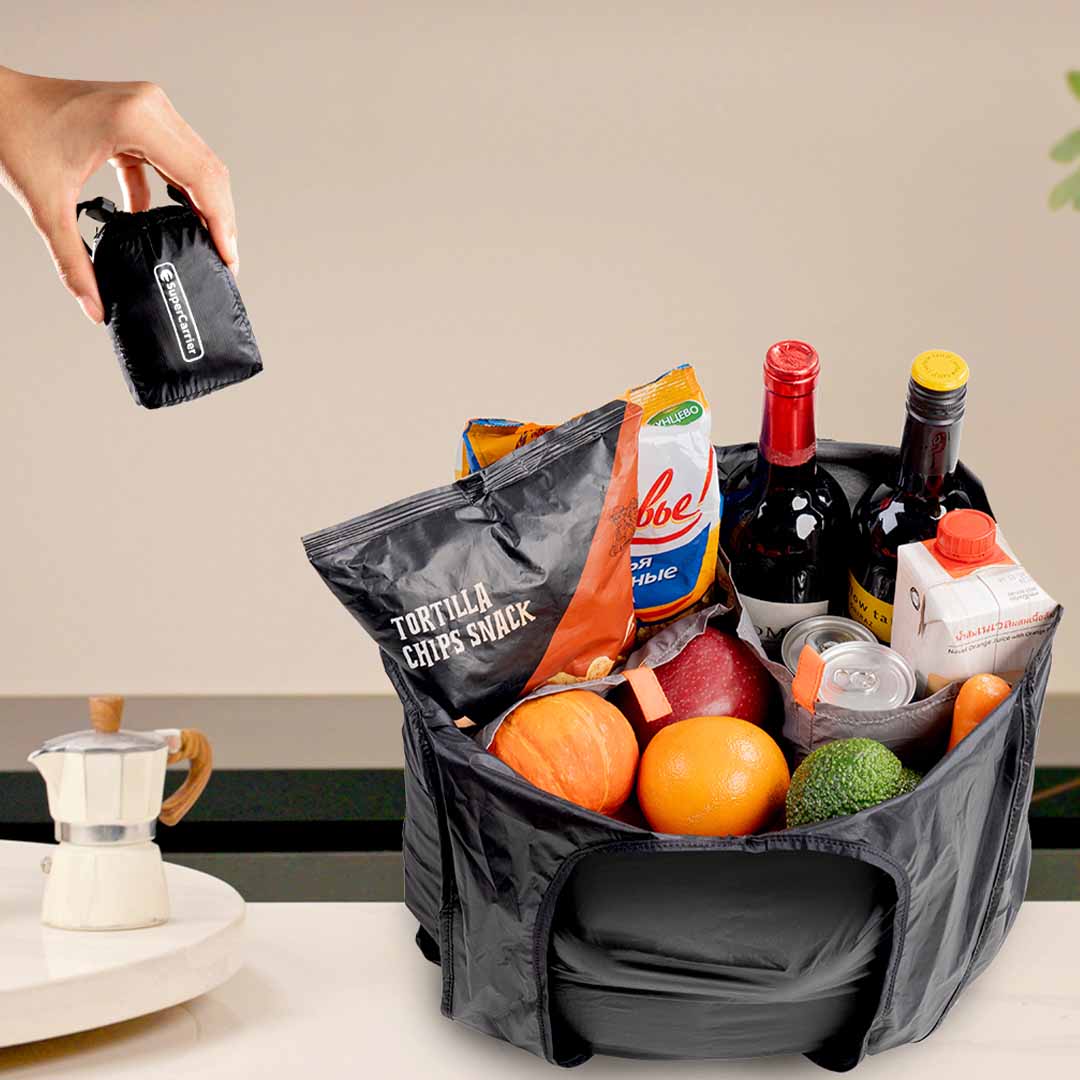 Foldable Tote With Magnetic Dividers