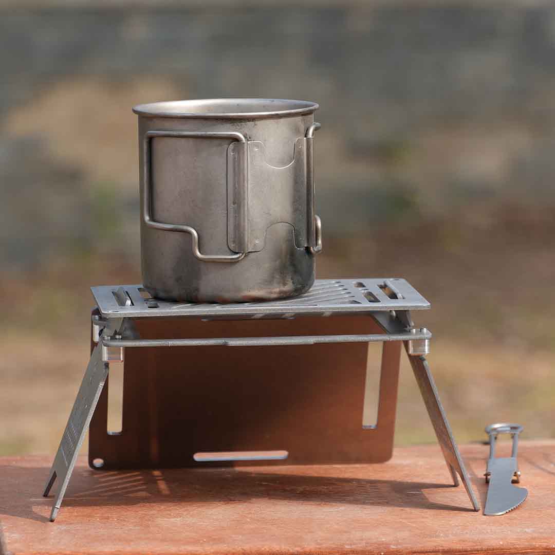 Outdoor Titanium Stove, Fuel It Your Way