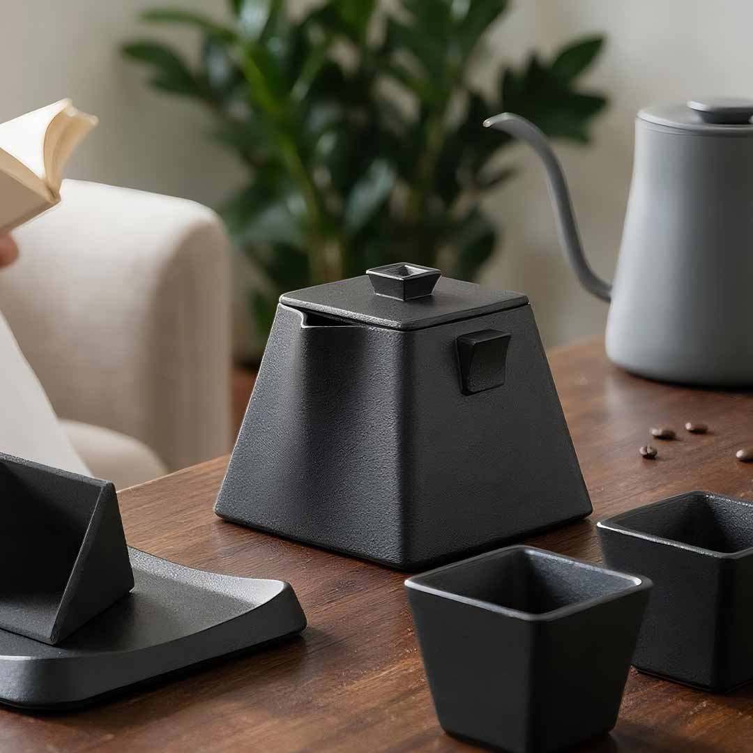 Dual-Brew Ceramic Set For Tea And Coffee Lovers