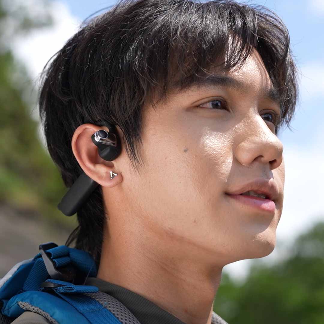 AI Bone Conduction Camera Headset