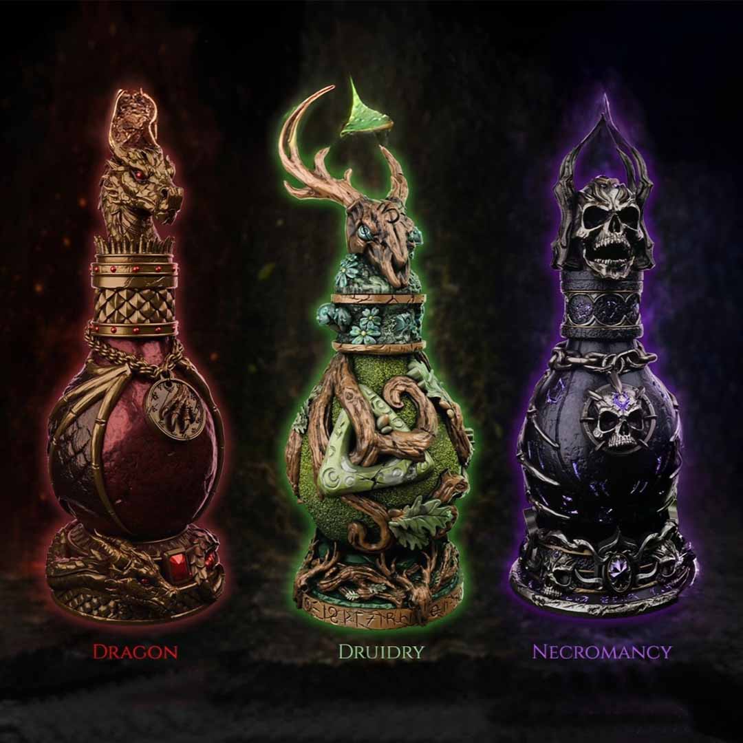 3D-Printable Potion Vials With 5E Cards