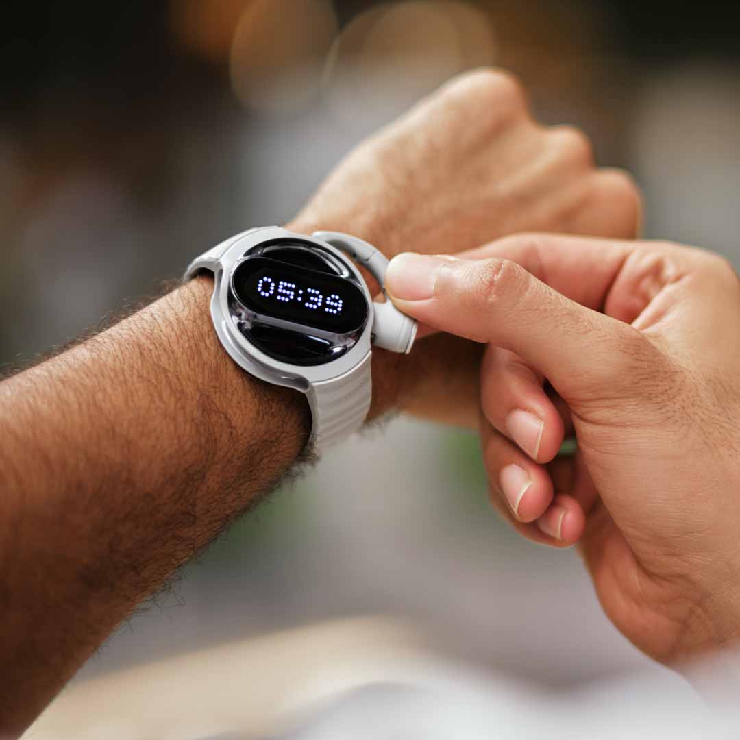 2-in-1 Watch With Open-Ear Earbuds