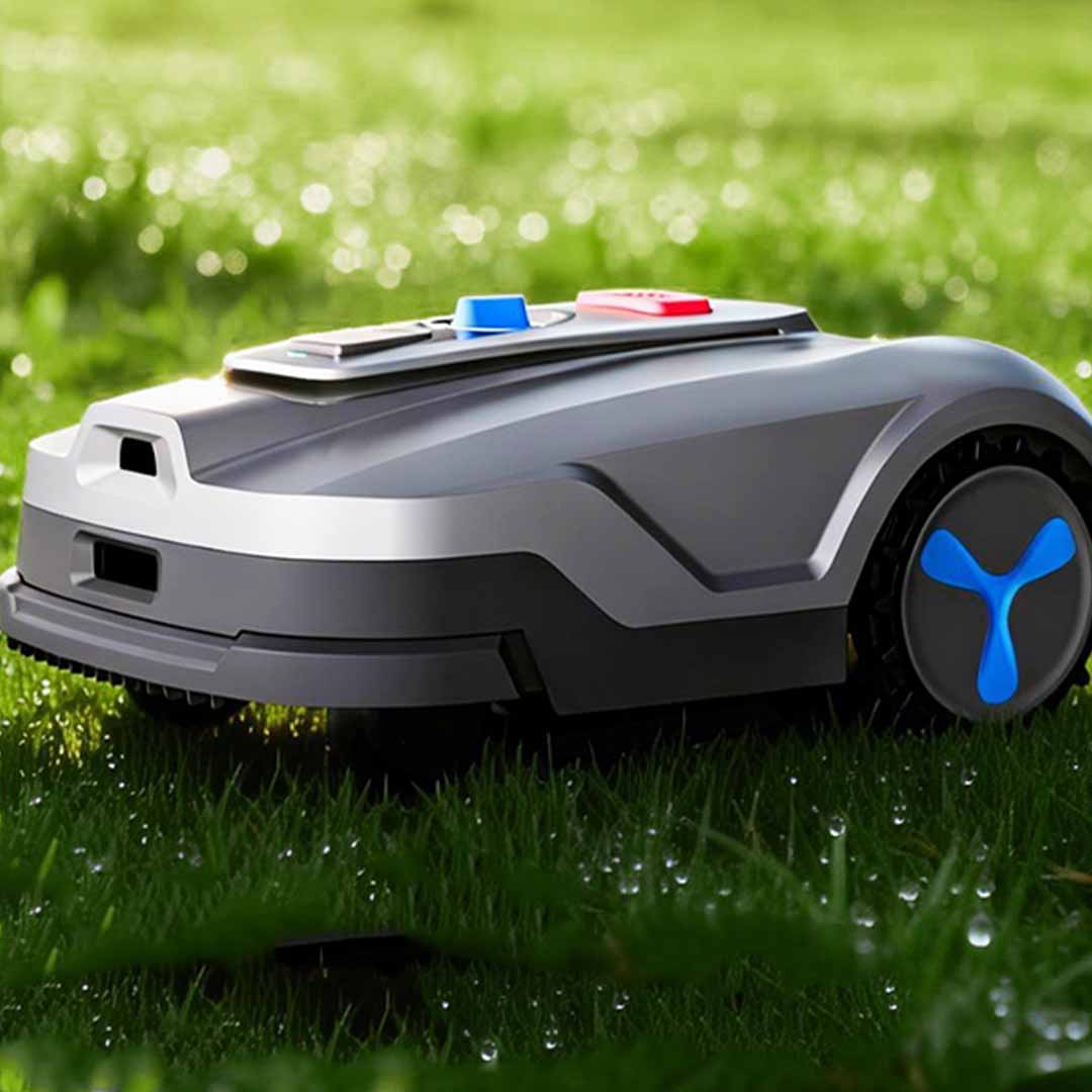 Wire-Free RTK Mower With AI Precision