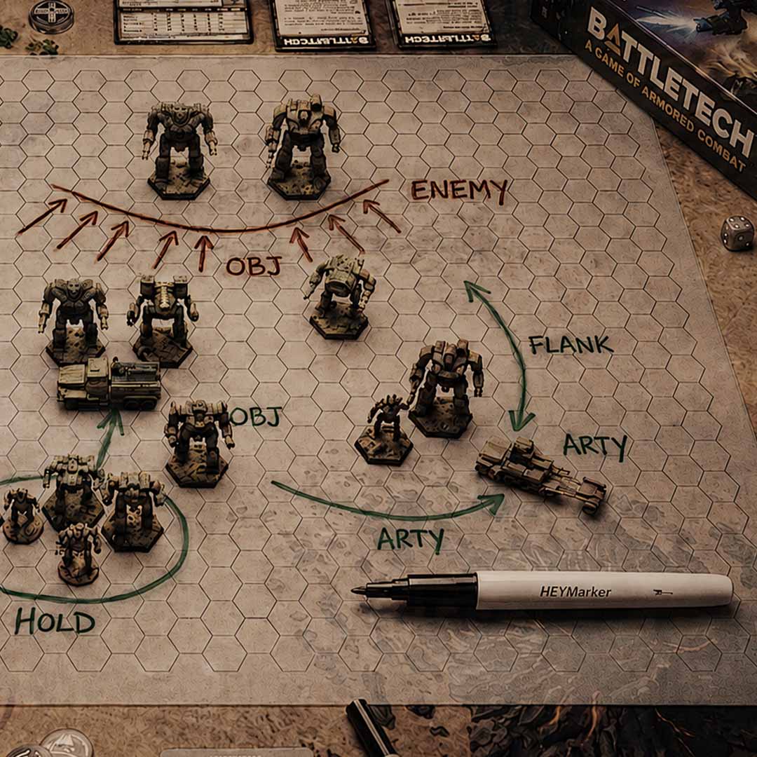 The Hex Battle Mat That Traces Maps Fast