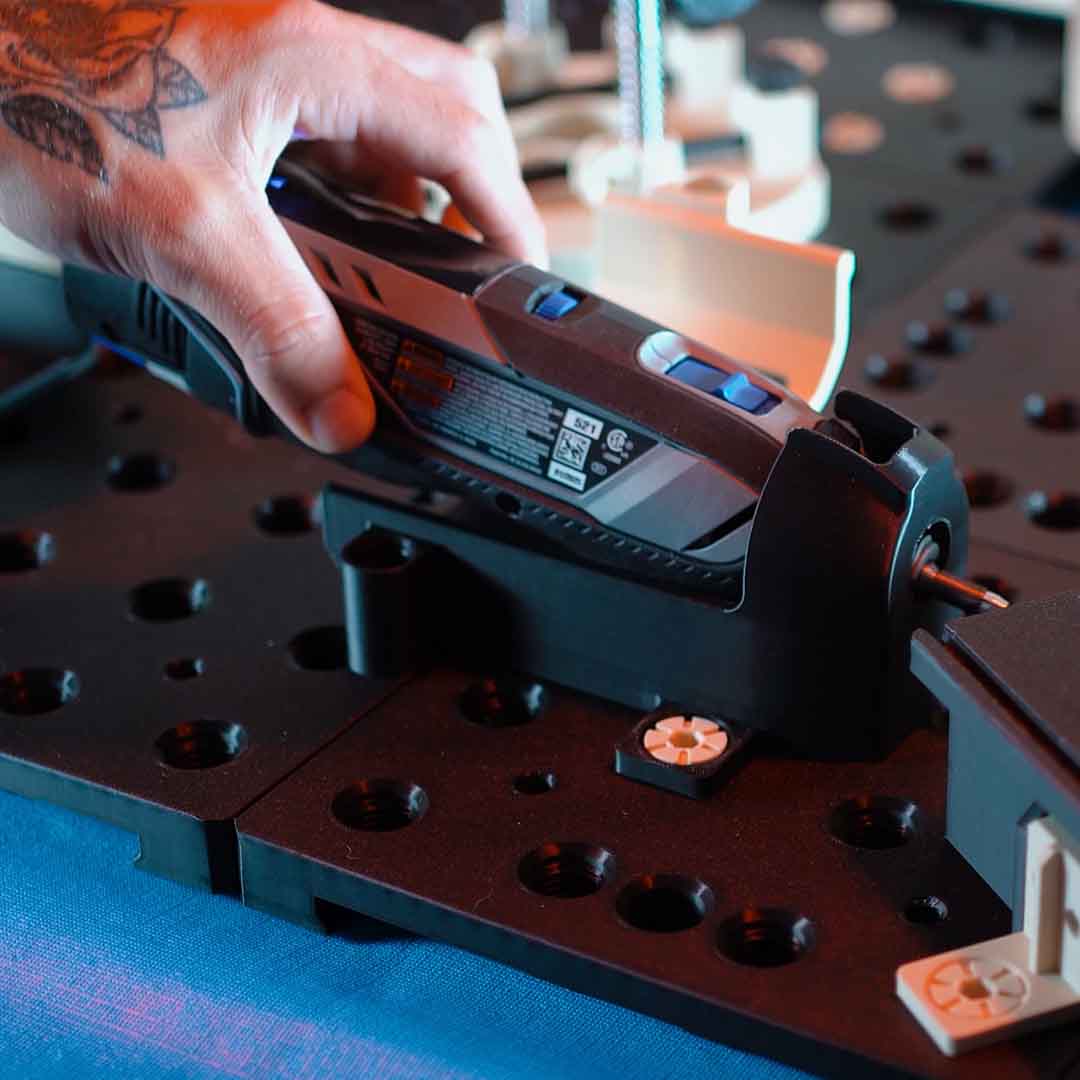 Modular 3D-Printed Rotary Tool Workshop