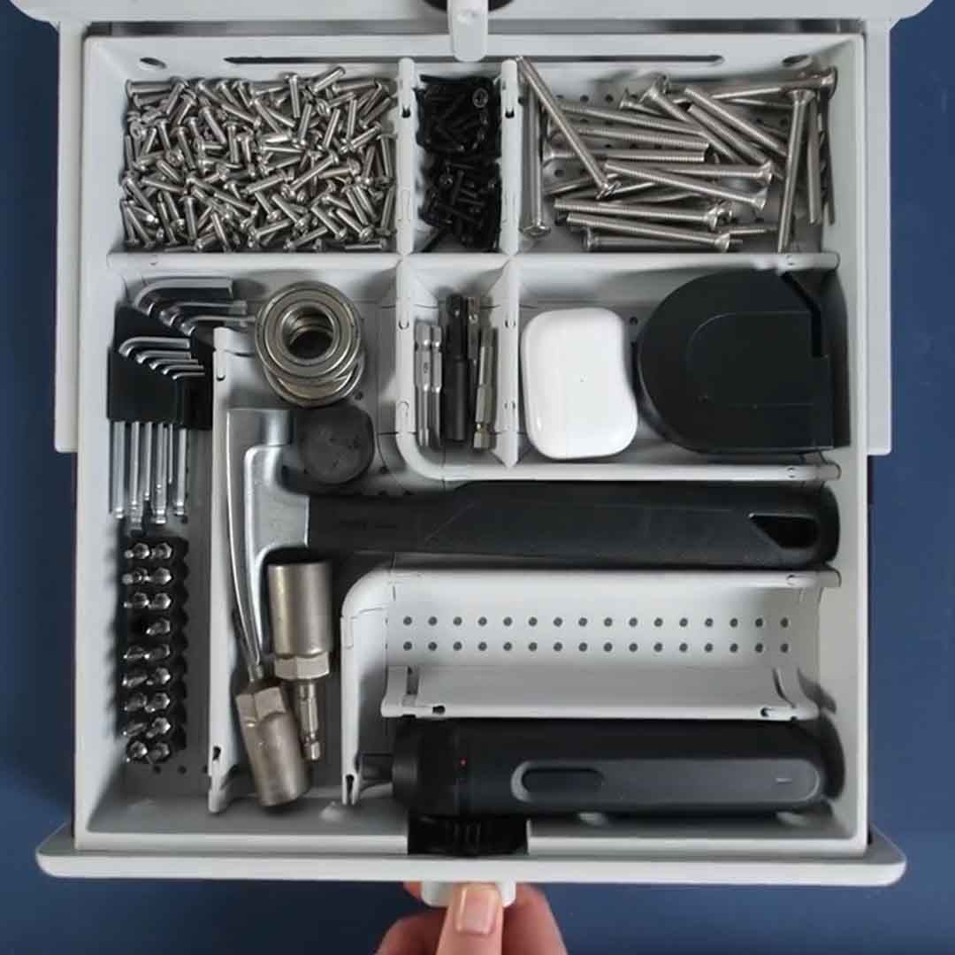 Modular 3D-Printed Workshop Storage System