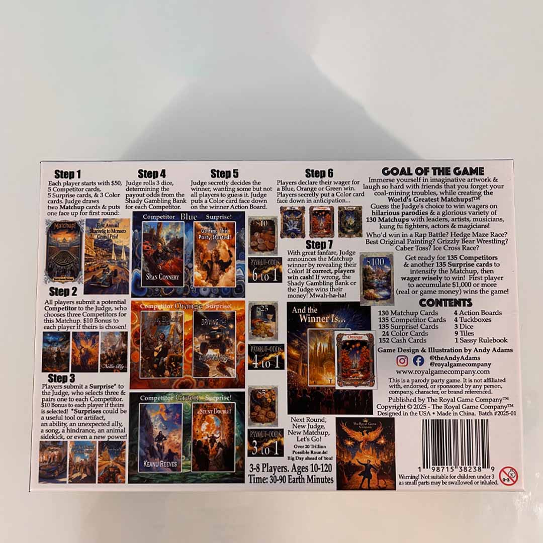 The party game of bold bets, pop culture, and imagination.