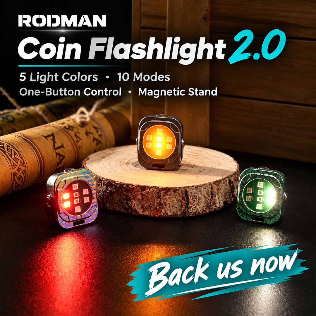 Titanium Coin Flashlight With 5 Colors