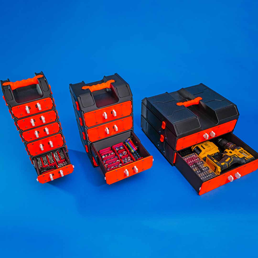 Modular 3D-Printable Tool Drawers