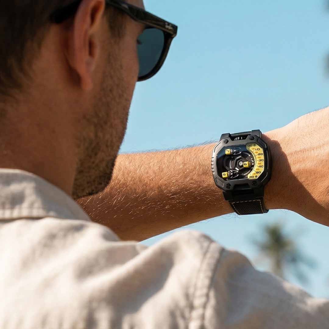 Titanium Orbital Mechanical Watch