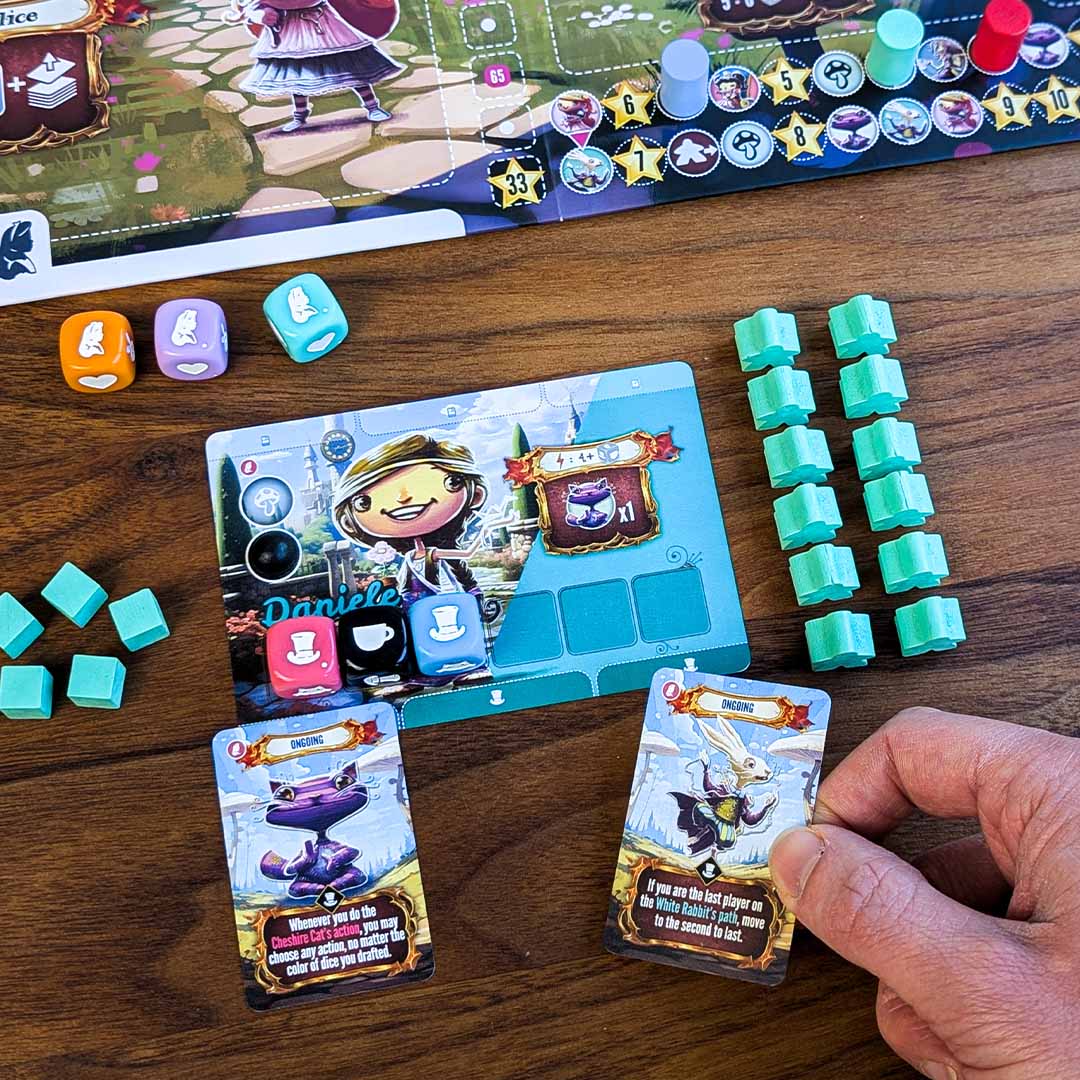 Dice Drafting Meets Wonderland