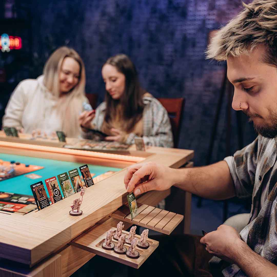 A Table That Transforms From Dining To Gaming In Seconds