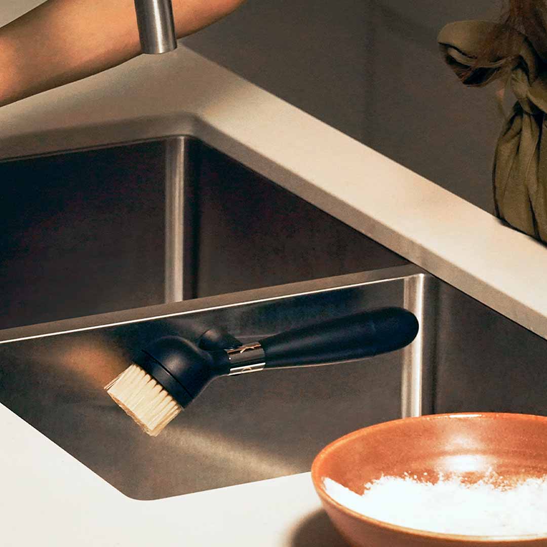 Award-Winning Dish Brush, Stored Right